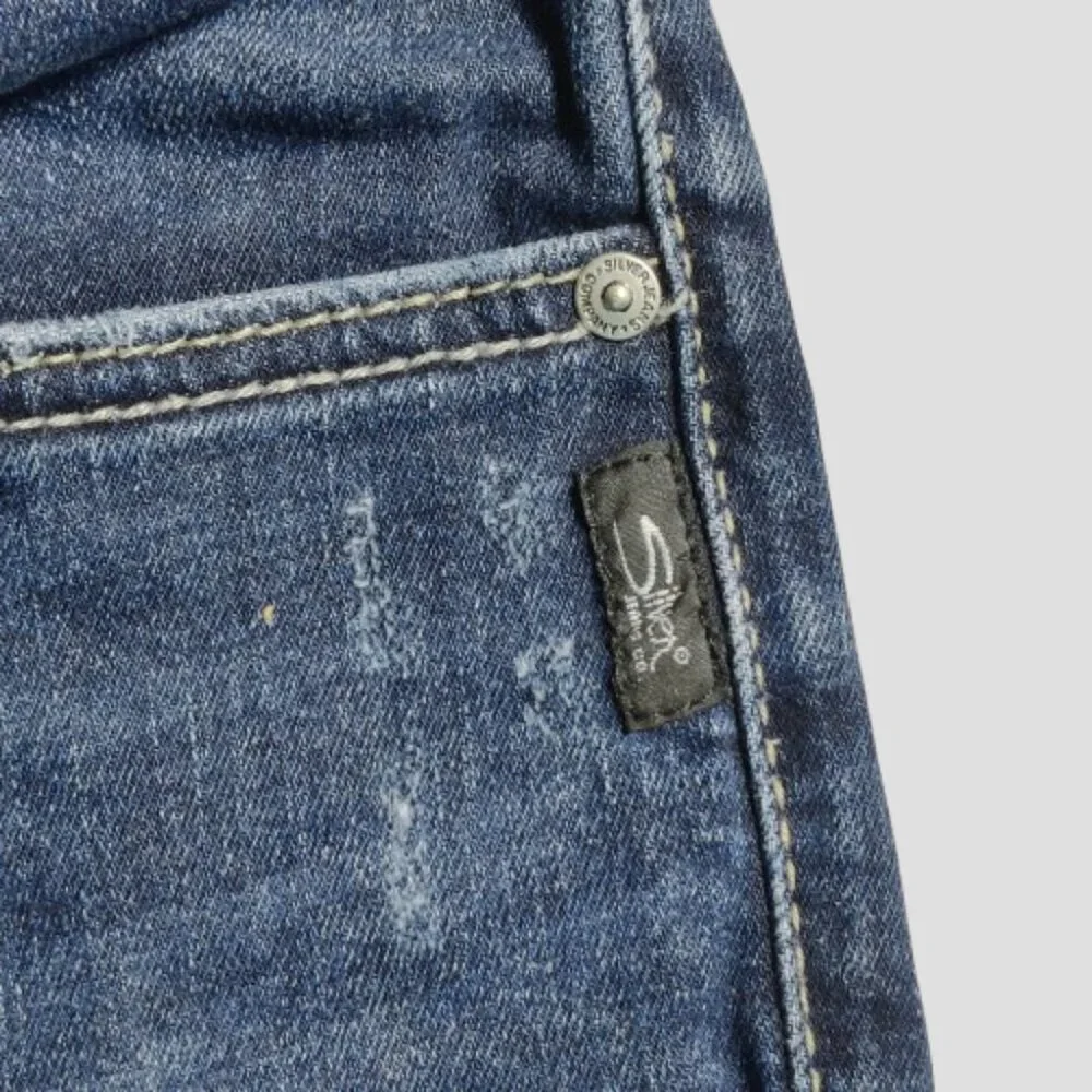 Silver Jeans Co Boyfriend Women’s Blue Denim Jeans W30 L29 Stretch Cotton - Picture 7 of 10